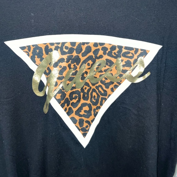 Guess Cheetah T-Shirt | Size: L - Picture 2 of 4